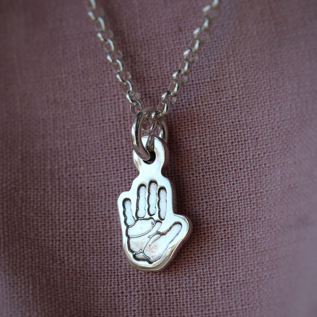 Little Hand or Footprint Charm Necklace