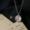 Round Hand & Footprint Necklace - Thumbnail 3