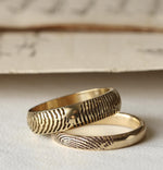 Solid Gold Fingerprint Ring - Image 4