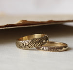 Solid Gold Fingerprint Ring - Image 7