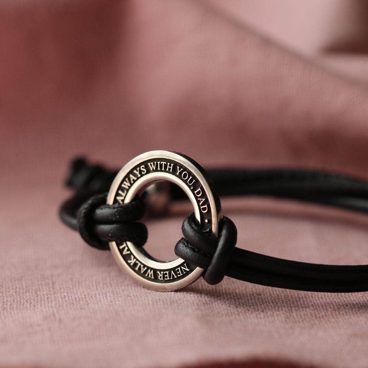 Ladies Personalised Silver Tone Bar Bracelet – Engraved Memories