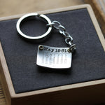 Personalised Silver Calendar Date Keyring - Image 4