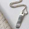 Fingerprint Ingot Pendant - Solo - Thumbnail 1