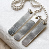 Fingerprint Ingot Pendant - Solo - Thumbnail 2