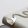 Fingerprint Heart Charm Necklace - Thumbnail 1