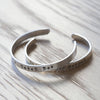 Personalised Silver Christening Cuff Bracelet - Thumbnail 3