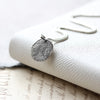 Round Fingerprint Charm Necklace - Thumbnail 1