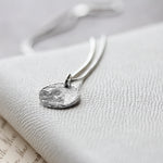 Round Fingerprint Charm Necklace - Image 3