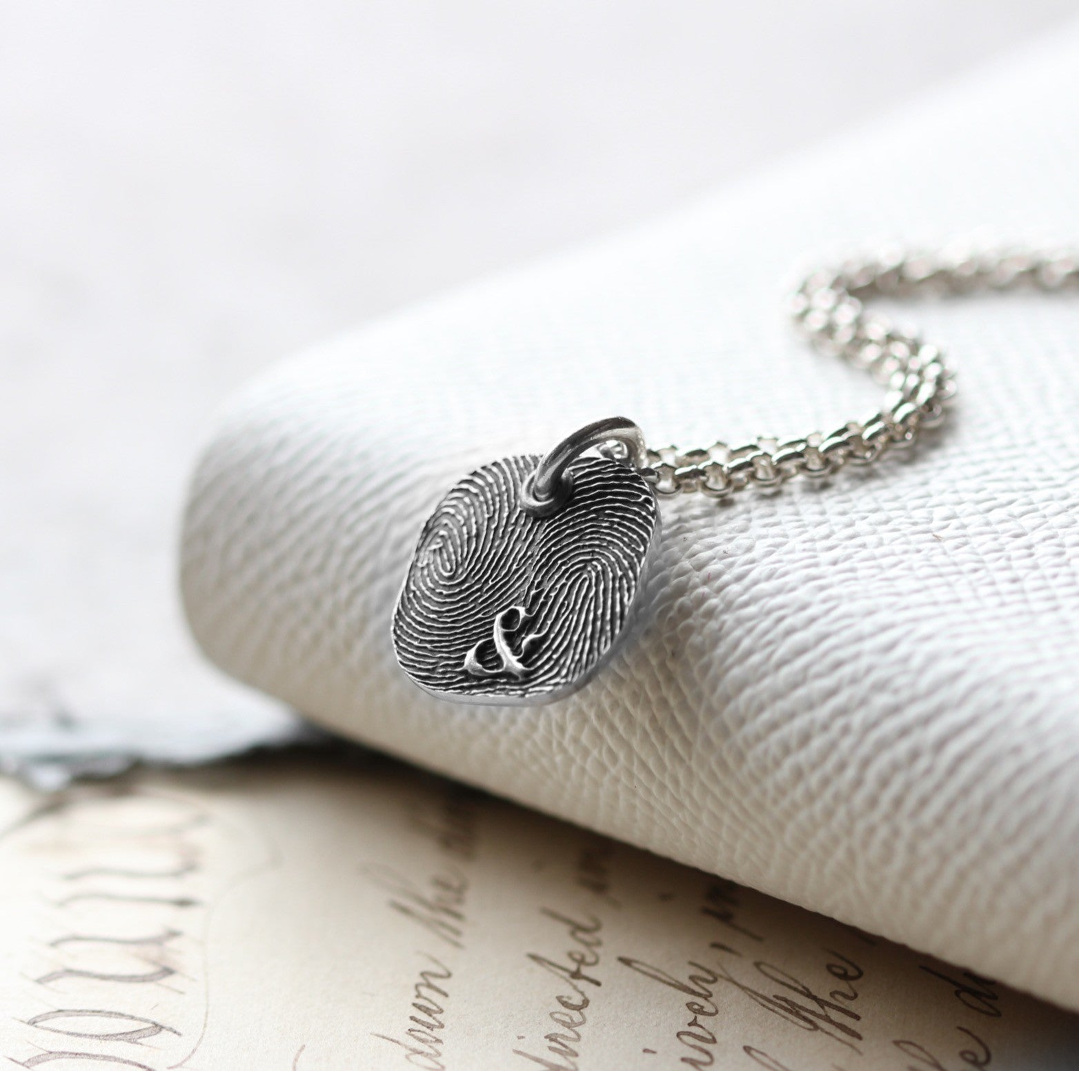 Morgan & French Fingerprint Charm Necklace