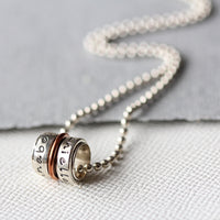 Silver Spinner Necklace