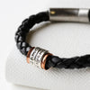 Personalised Copper and Silver Men's Bracelet - Thumbnail 2