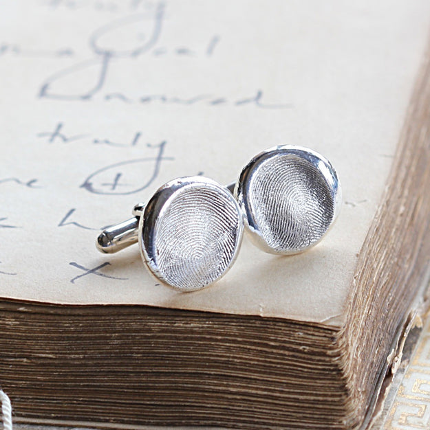 Fingerprint Button Cufflinks - Image 3