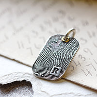 Fingerprint Dog Tag Pendant - Solo - Thumbnail 5