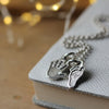 Little Hand or Footprint Charm Necklace - Thumbnail 3