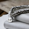 Heart Hand & Footprint Bead Sweetie Bracelet - Thumbnail 1