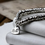 Heart Hand & Footprint Bead Sweetie Bracelet - Image 1