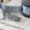 Monogram Rounded Square Fingerprint Cufflinks - Thumbnail 2