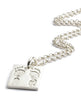 Hand & Footprint Square Charm Necklace - Thumbnail 2