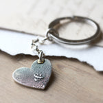 Fingerprint Heart Keyring - Image 1