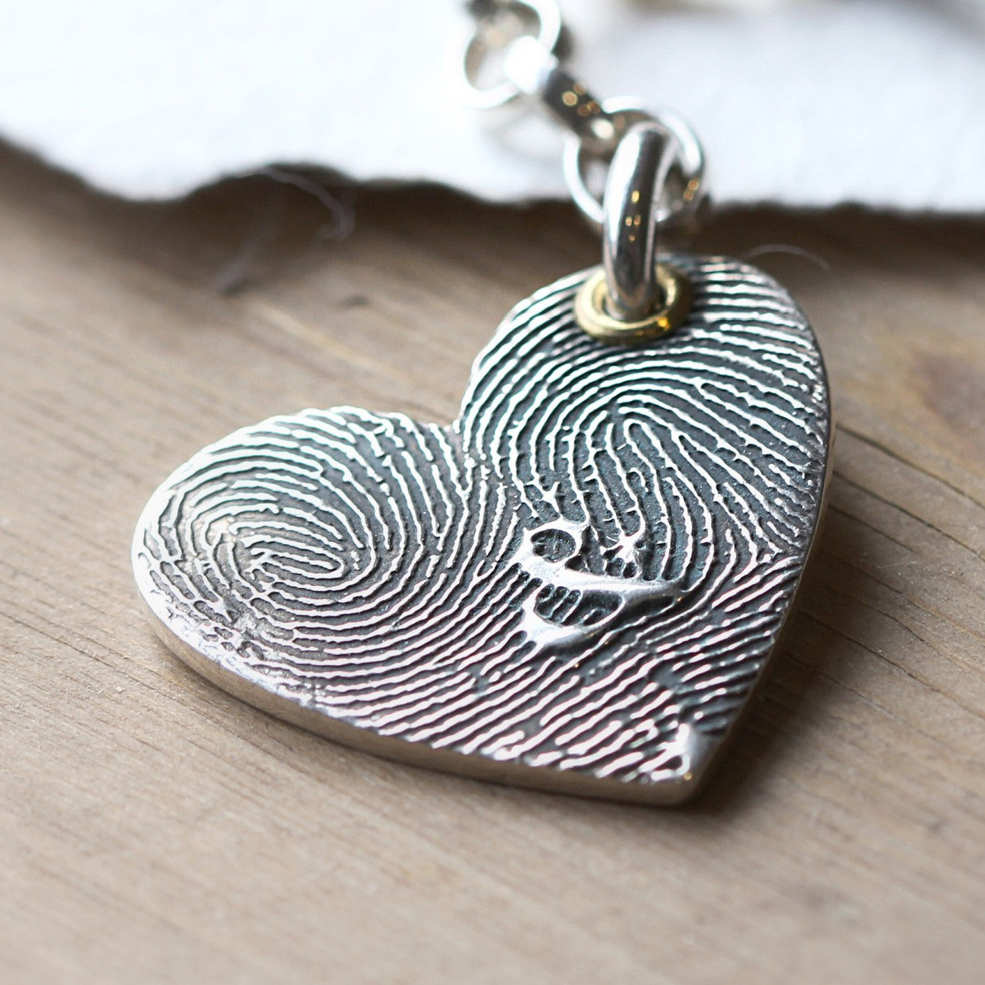 Gorgeous Heart Pendant | Fingerprint Heart Necklace | Morgan & French