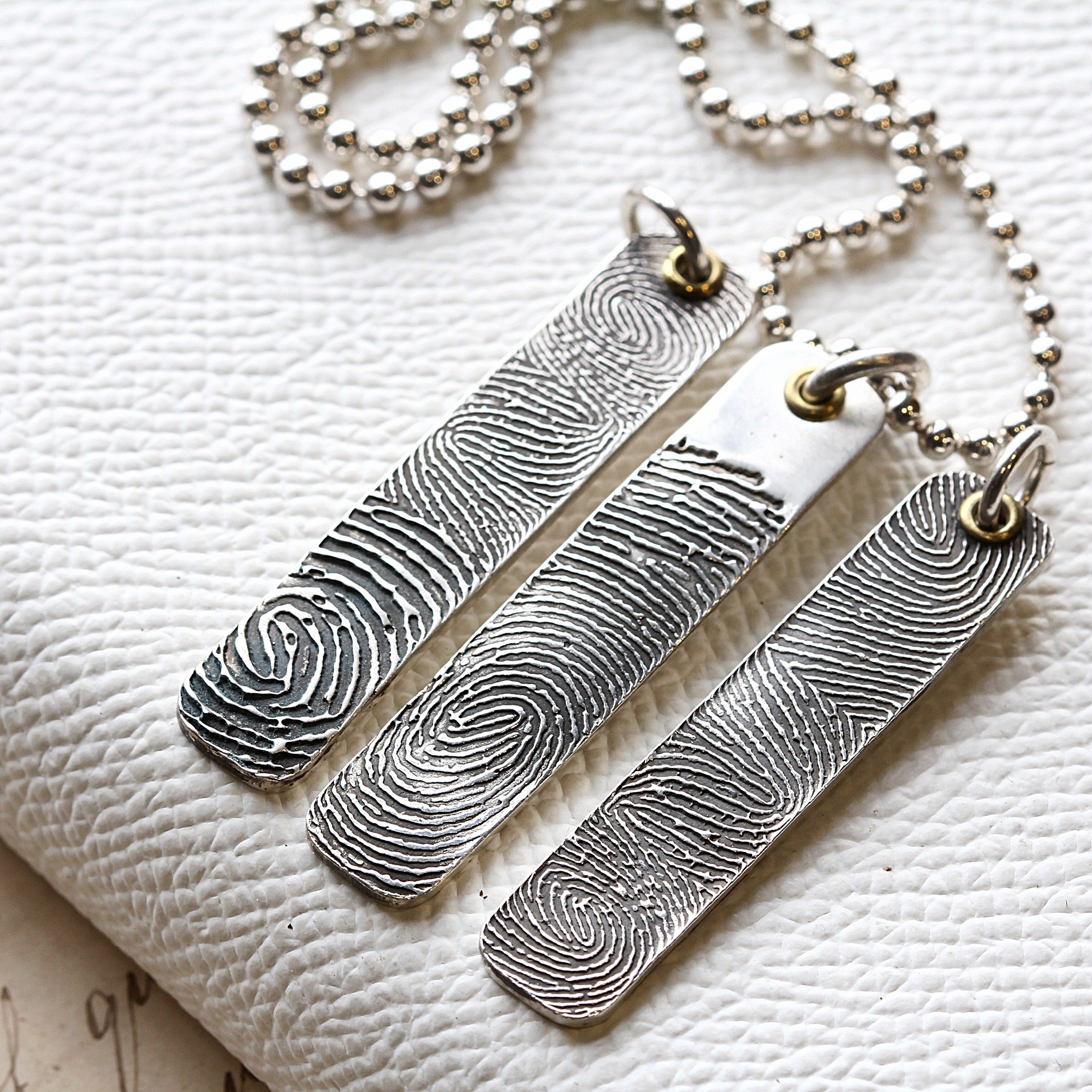 Fingerprint Ingot Necklace | Gorgeous Slim Necklace | Morgan & French