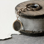 Fingerprint Teardrop Charm Keyring - Image 3