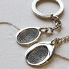 Fingerprint Teardrop Charm Keyring - Thumbnail 4