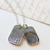 Fingerprint Dog Tag Pendant - Solo - Thumbnail 4