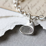 Heart Fingerprint Charm Belcher Bracelet - Image 4