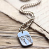 Hand & Footprint Dog Tag Necklace - Thumbnail 1