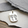 Individual Hand & Footprint Dog Tag Pendant - Thumbnail 1