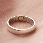 Heart Imprint Personalised Ring - Image 3