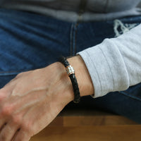 Personalised Copper and Silver Men's Bracelet - Thumbnail 4